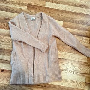 Acne studios sweater cardigan with pockets pink mohair